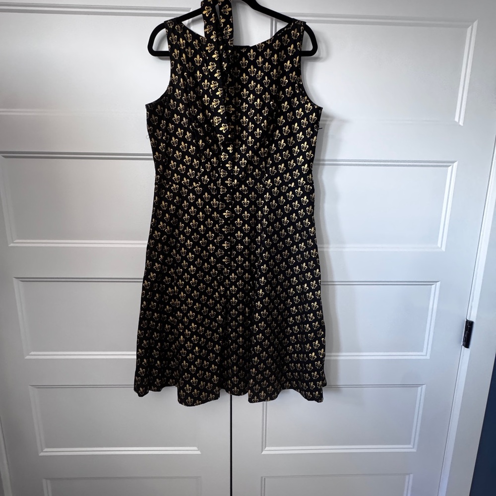 Heart of Haute Black and Gold Women's Dress